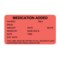 Nevs Medication Added name, Rm#, Drug, Amnt, Rate 1-7/16x2-1/2 Flr Red/Black PMA-11 - alternate 1